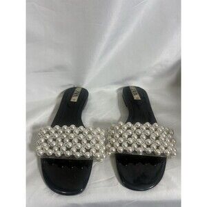 Zara Pearl Slides   EU 39  US 8